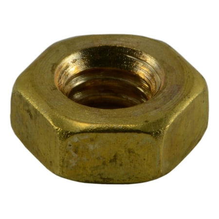 Midwest Fastener Machine Screw Nut, 1/4"-20, Brass, 100 PK 03767